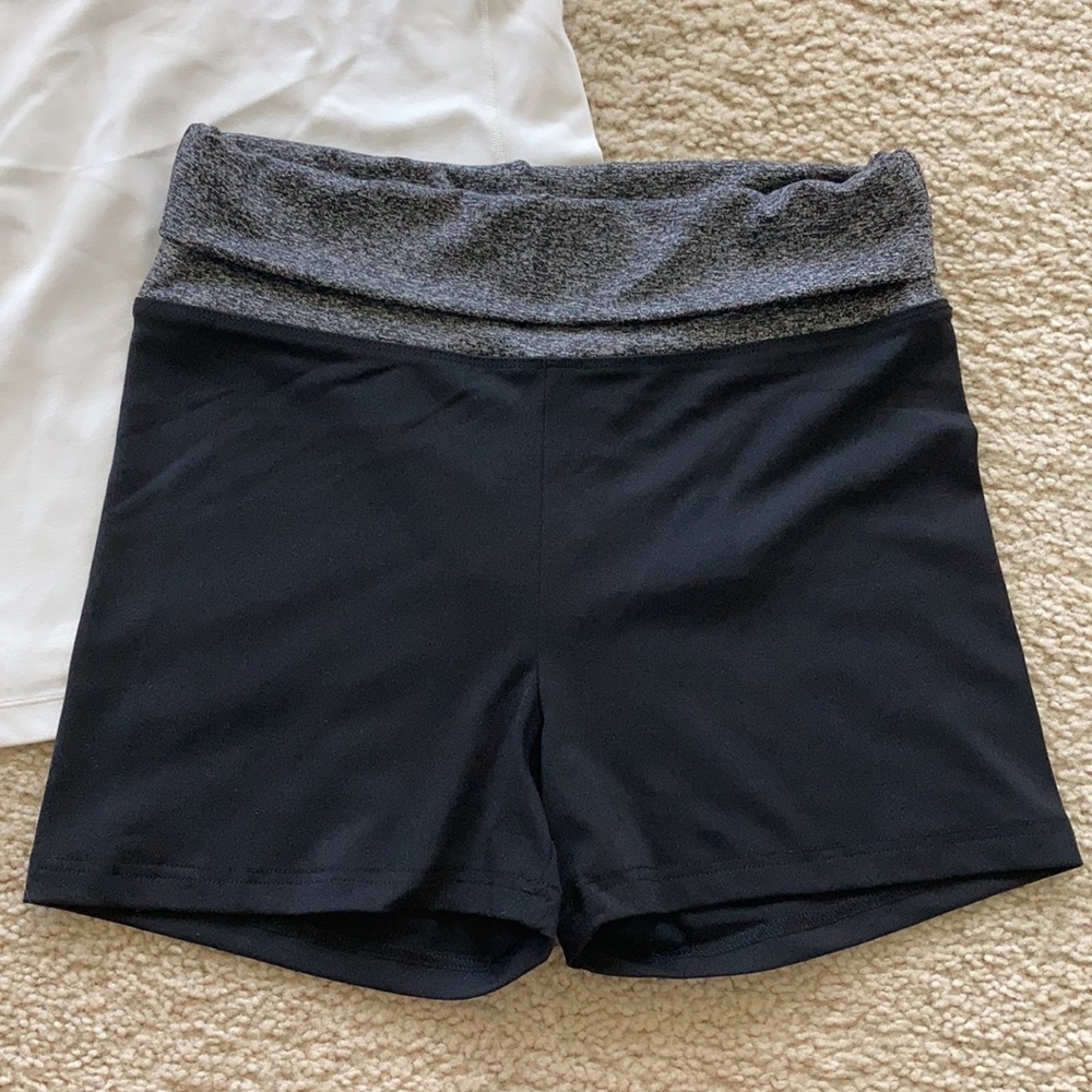 Black & Grey Athletic Shorts - Picture 4 of 9